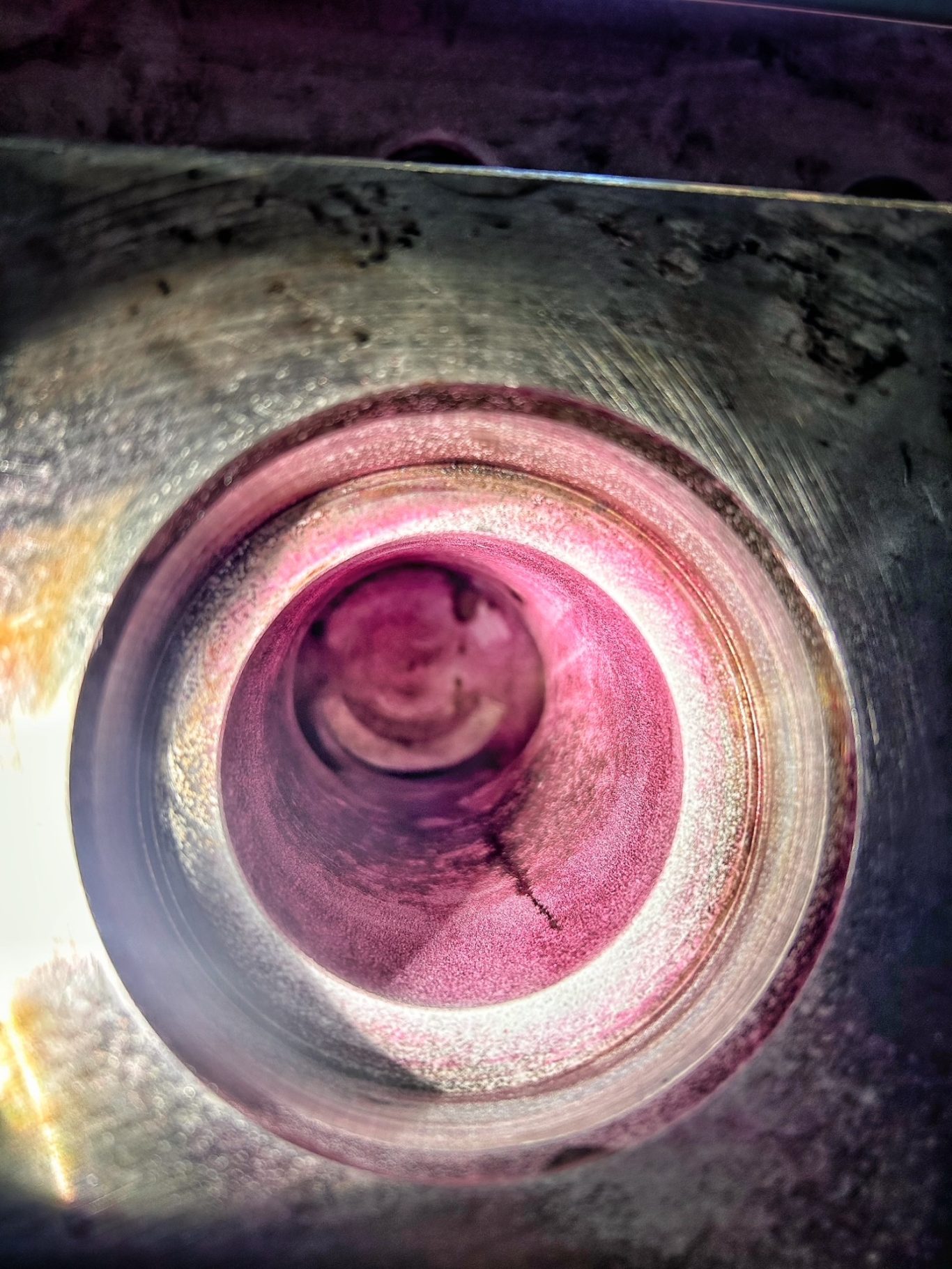 Ressuage pour révélation fissures